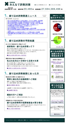 みんなで詐欺対策　Movable Type制作案件
